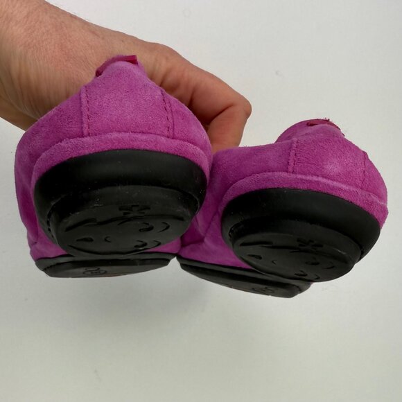 CAMPER Bright Fuchsia Nubuck Suede Ballet Flat 35 - Picture 6 of 7